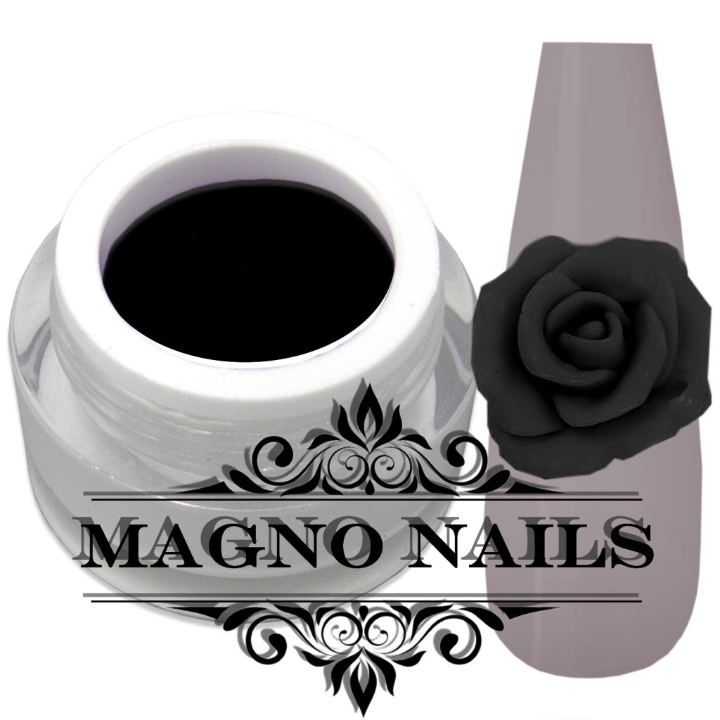 UV Gel - 1802 - 4D Plasteline - Black Farbgel Nägel Nagelgel Colorgel Nails